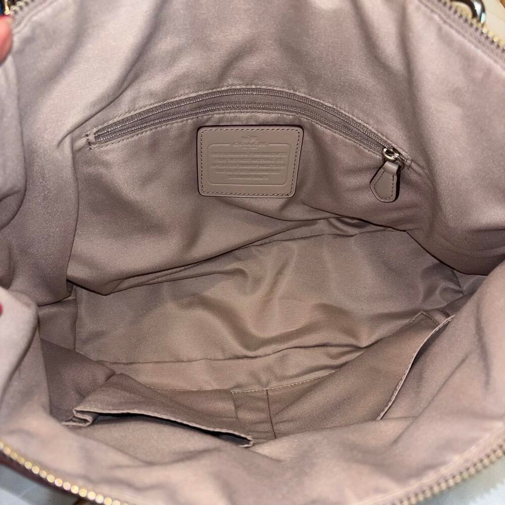 Coach Colette Leather Satchel light taupe excellent condition - Picture 5 of 8